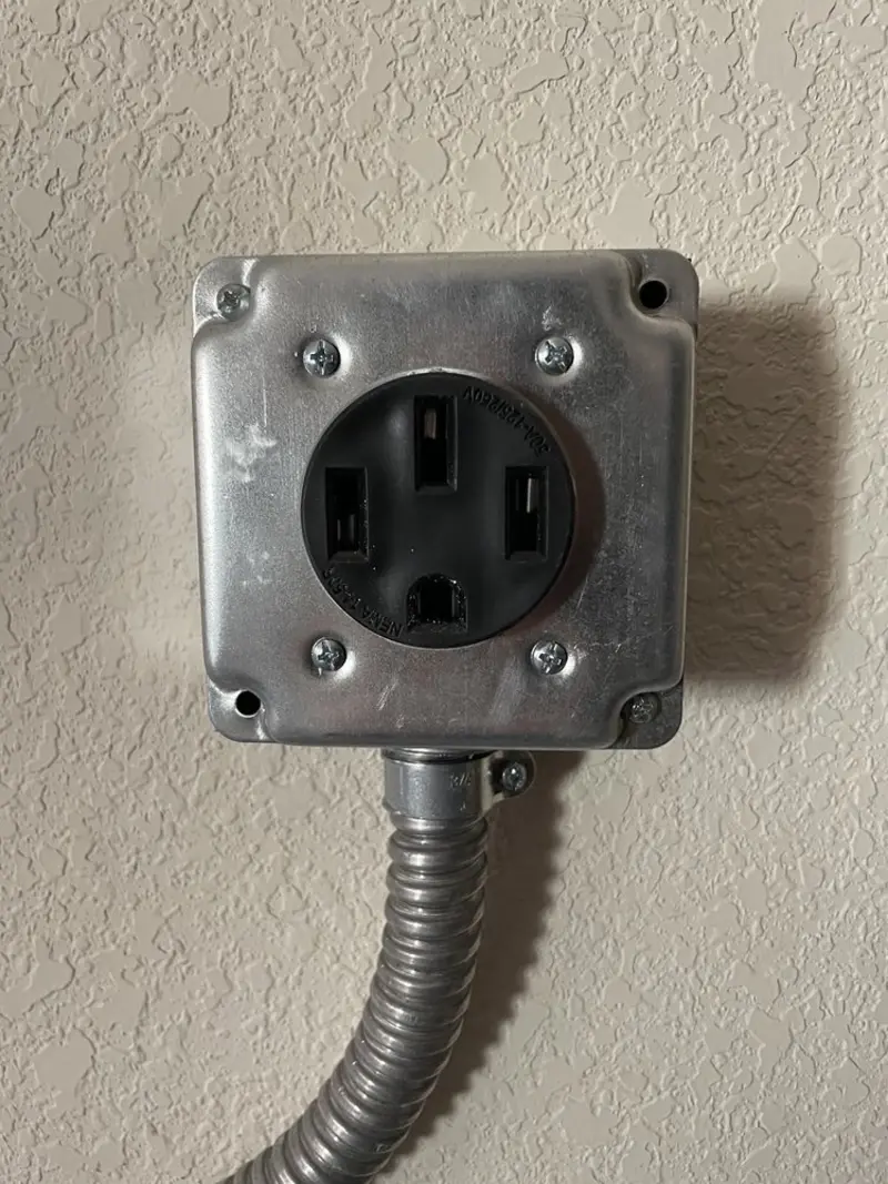 NEMA 14-50 outlet installed for Smart Home Electrical in Mohawk